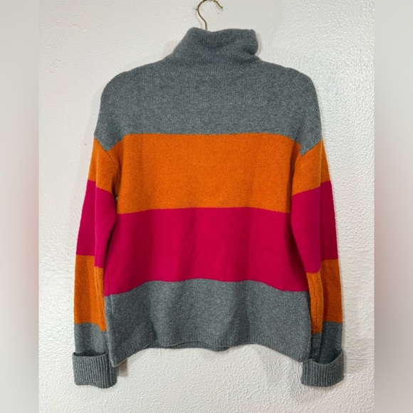 C&C California Wool Blend Multicolor Knit Turtleneck Pullover Sweater Women’s M - Picture 10 of 12